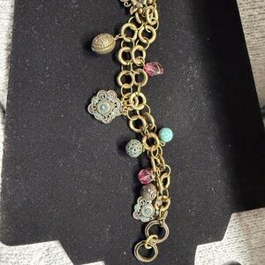 Gunmetal Charm Bracelet